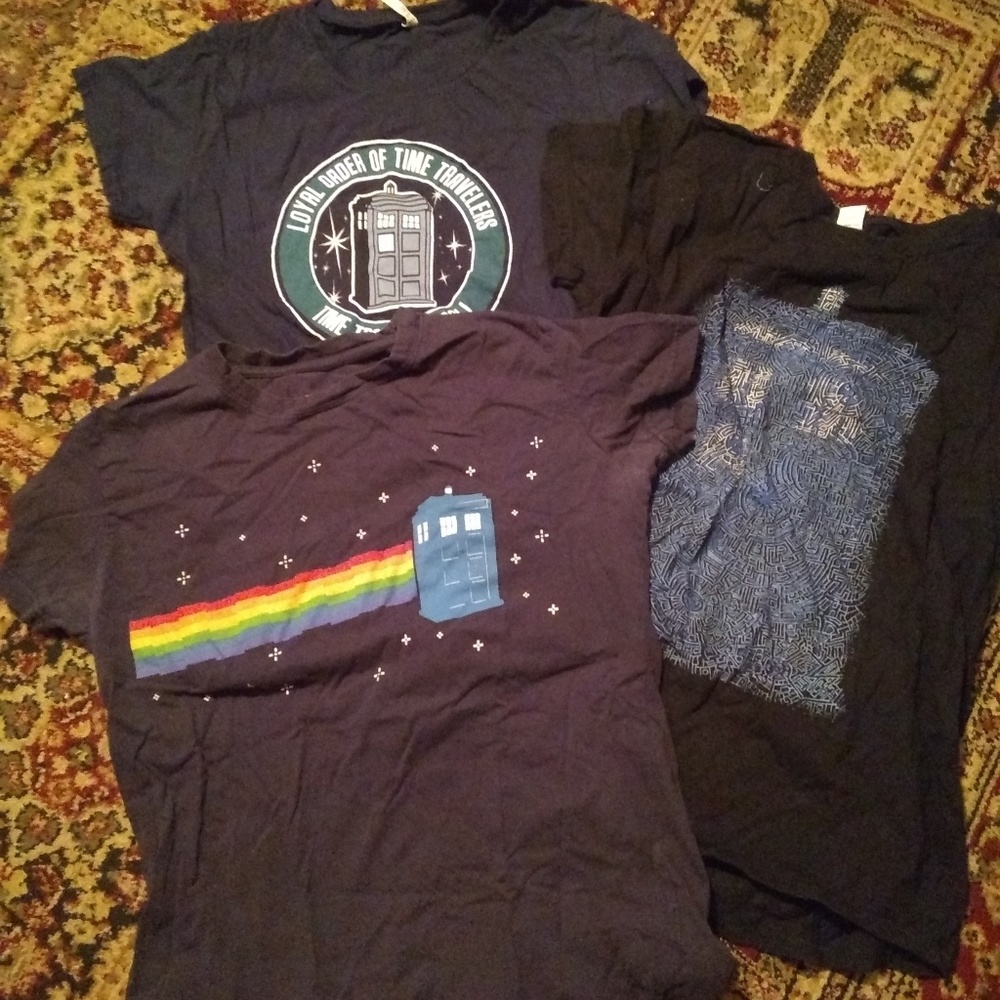 Lot of Dr. Who t-shirts